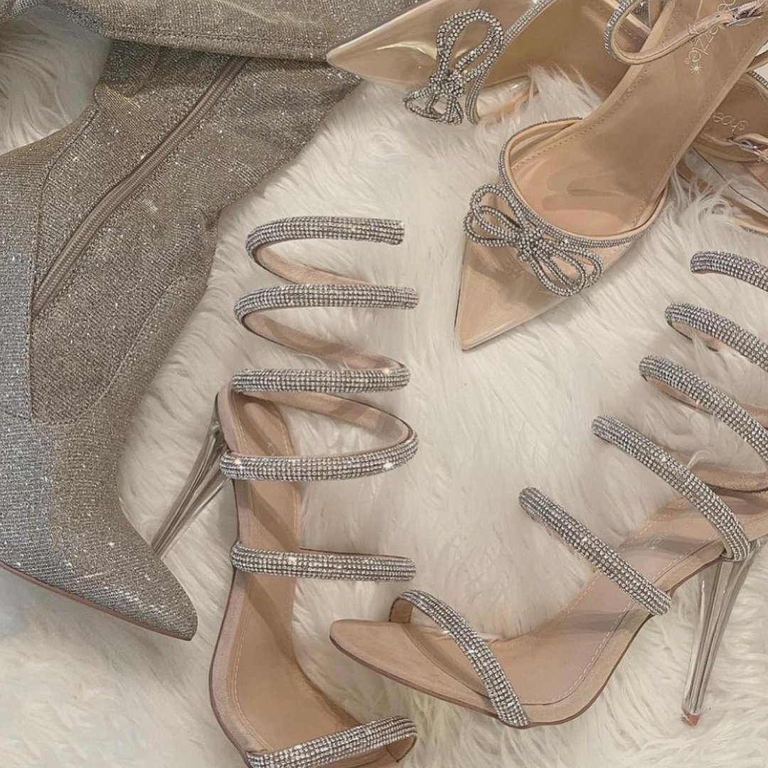 Ensley Stiletto Heeled Boot in Gold Get great deals at ShoeDazzle