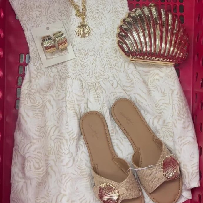 user image by @spottedattarget_, Women's Smocked Crinkle Gauze Mini Sundress - Universal Thread™