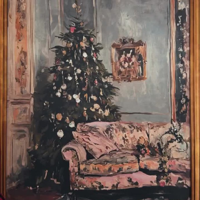 user image by @allthings.evee, 11&#34;x14&#34; Moody Christmas Scene Framed Wall Art - Threshold&#8482; designed with Studio McGee