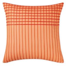 Shop CANVAS Colour Spritz Orange Striped Cushion Cover, Water/Stain/Fade-Resistant, Cover Only No Insert, 18 x 18-in and more