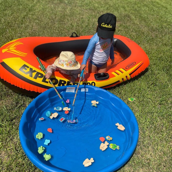 user image by @littlehandsgrowing, Melissa &#38; Doug Catch &#38; Count Wooden Fishing Game with 2 Magnetic Rods