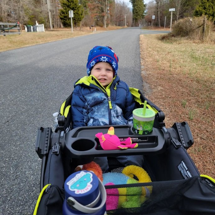 user image by @amyy_hill, Evenflo Pivot Xplore All-Terrain Double Stroller Wagon
