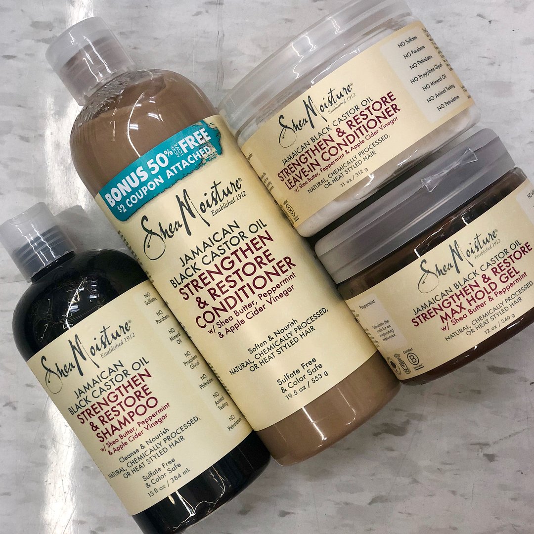 user image by @mvkayy, SheaMoisture Jamaican Black Castor Oil Strengthen & Restore Shampoo