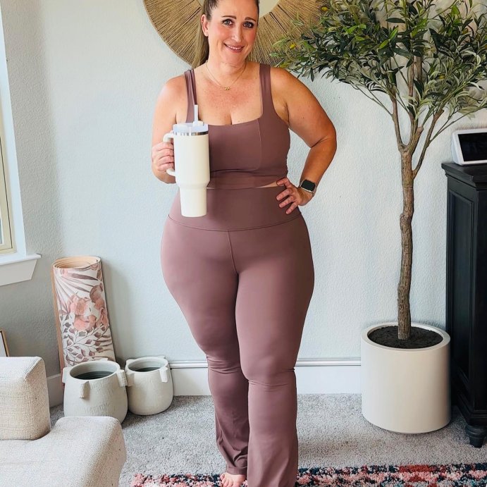 user image by @melissastylediaries, Women's Everyday Soft Ultra High-Rise Flare Leggings - All In Motion™