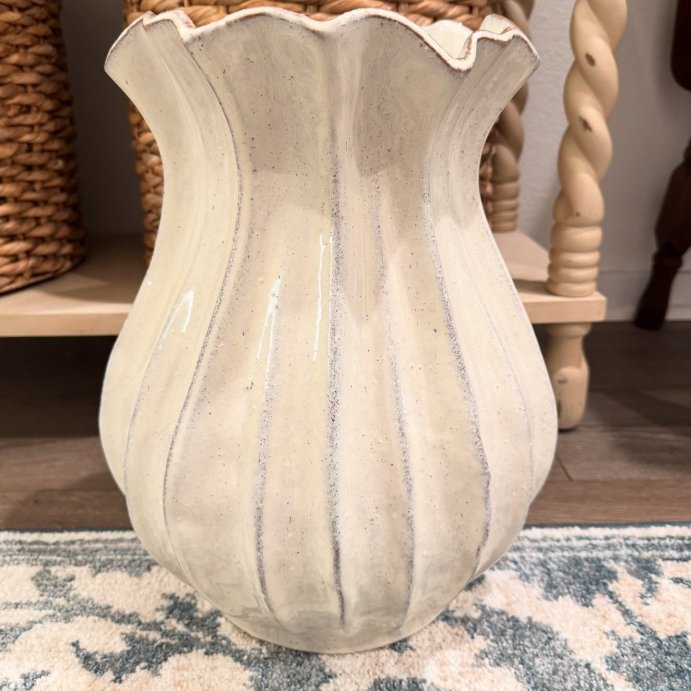 user image by @liz957, Pleated Ceramic Vase Sour Cream - Hearth & Hand™ with Magnolia