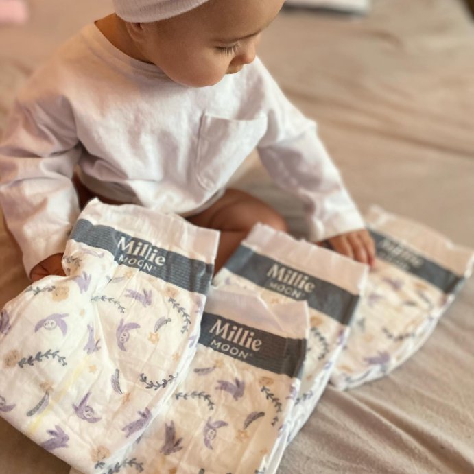user image by @lala_lani, Millie Moon Luxury Disposable Diapers - (Select Size and Count)
