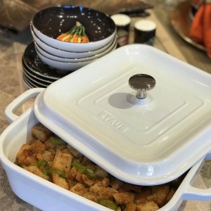 Staub Stoneware Square Covered Baking Pan - 9