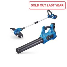 Shop Mastercraft 20V Cordless 12" String Trimmer and 370CFM Blower Combo Kit with PWR POD 2 Ah Battery and Charger and more