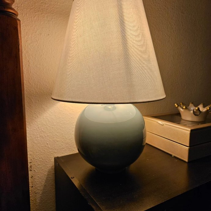 user image by @kittycat1060, Round Table Lamp with Tapered Shade Blue - Threshold™