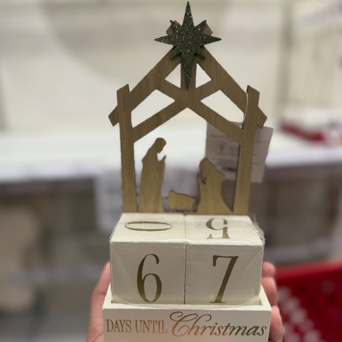 user image by @alleyezonfindz, Christmas Wood Advent Calendar Decor - Wondershop&#8482;