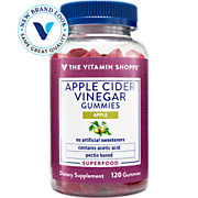 Shop the Vitamin Shoppe Apple Cider Vinegar Gummies - Superfood - Apple (120 Gummies) and more