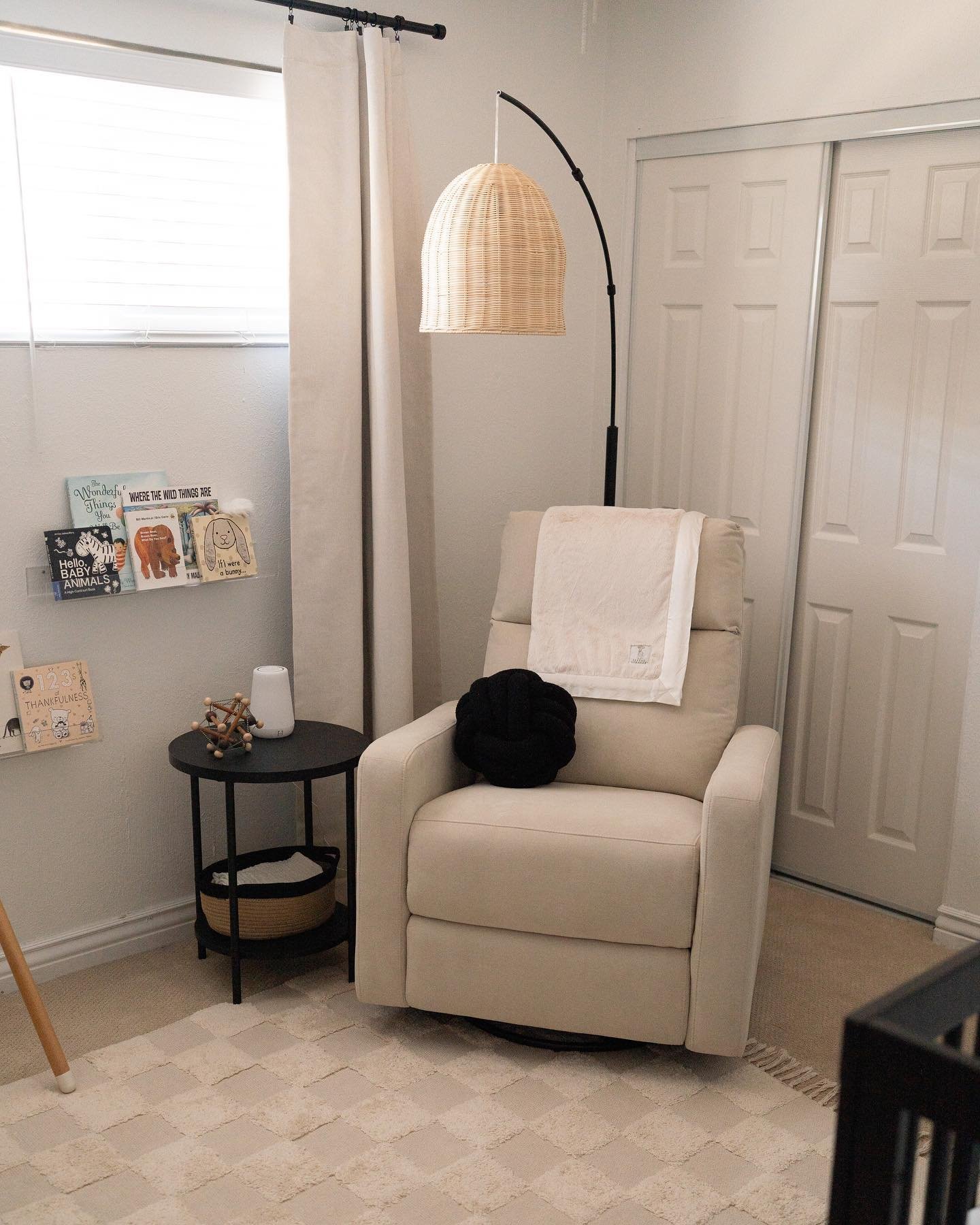 user image by @jessicalynnsachs, Addison Arc Floor Lamp with Natural Rattan Shade - Threshold™