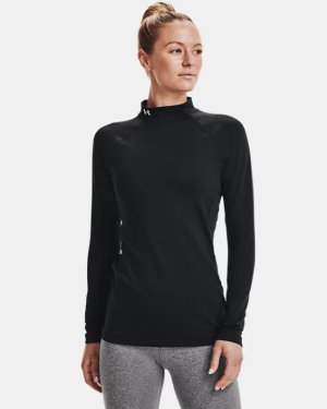 Under Armour Womens Cold Gear Compression LS Mock Neck Royal Size