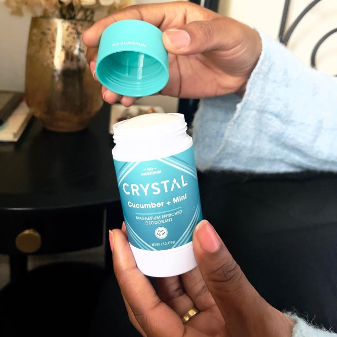 user image by @paulaalain, Crystal Magnesium Enriched Solid Deodorant Cucumber + Mint - 2.5oz