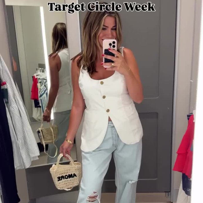 user image by @glamgirlnatalie, Women's Linen Blend Vest - A New Day™