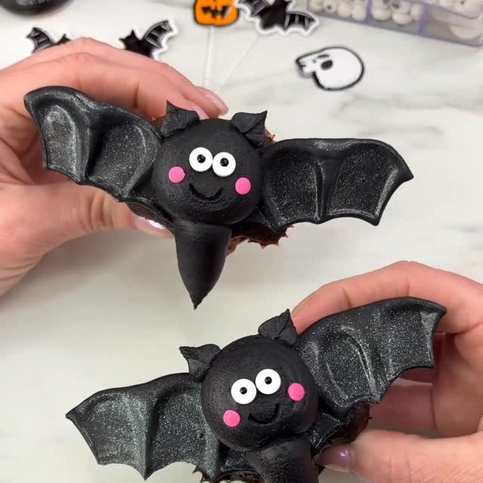 user image by @wiltoncakes, Wilton 72pc Plastic Cupcake Kit: Halloween Baking Cups &#38; Liners, Multicolored, Open Top, 72 Pieces