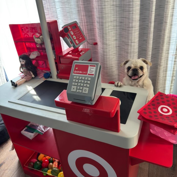 user image by @showmeurchichi, Target Toy Checklane: Pretend Shopping Accessories, Play Money, Toy Cash Register, Batteries Required, Ages 3+