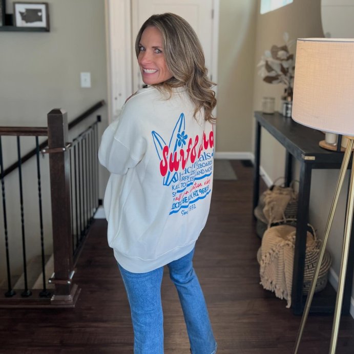 user image by @ll_fun_finds, Women's Oversized Graphic Pullover Sweatshirt - Wild Fable™