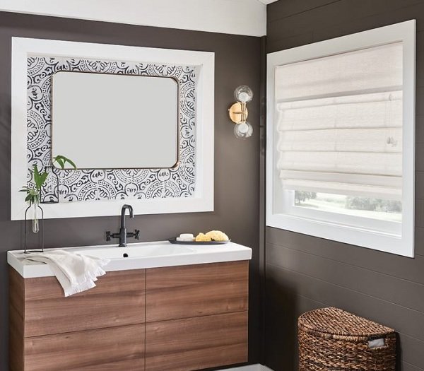 Bathroom deals window treatments