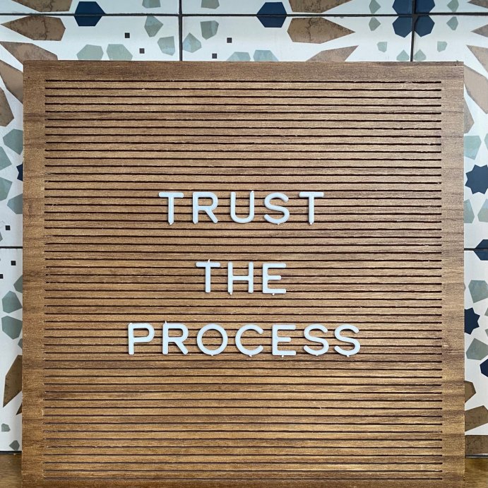 user image by @steveandkelseyadopt, 14&#34;x 14&#34; Wood Letter Board Brown - Threshold&#8482;: MDF Traditional Typography Wall Sign Panel, No Battery Required