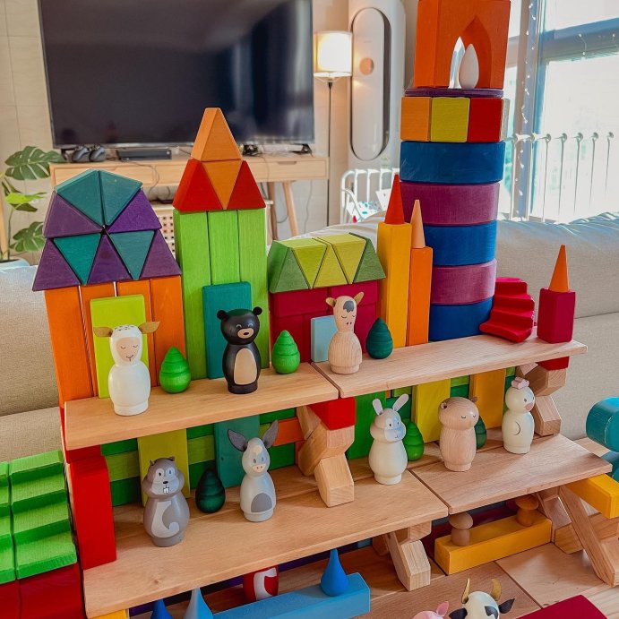 user image by @estellamariesacala, Toy Farm Animal Figurine Set - Hearth &#38; Hand&#8482; with Magnolia: Wooden Playset, 18M+