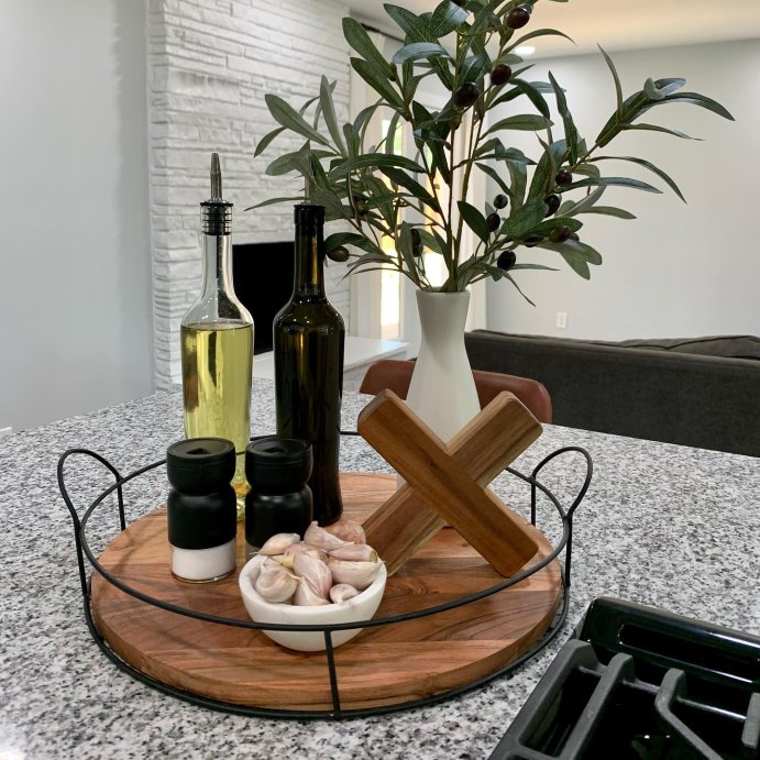 user image by @aureehomedecor, Wood and Metal Tray - Hearth &#38; Hand&#8482; with Magnolia: Farmhouse Style, Iron Handles, Decor Platter