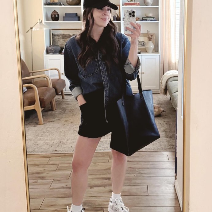 user image by @sara_mudrenko, Women's Relaxed Fit Denim Button-Down Shirt - Universal Thread™