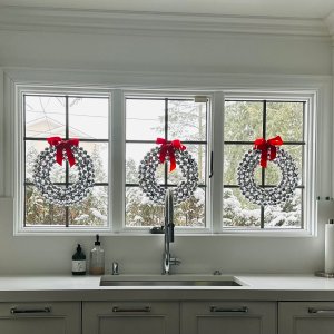 Silver Jingle Bell Faux Wreath