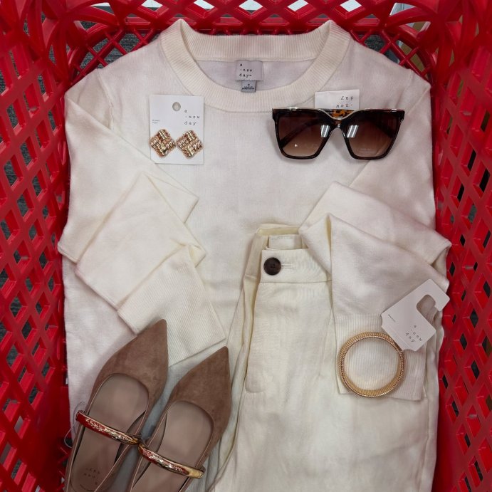 user image by @_targetxbri, Women's High-Rise Straight Trousers - A New Day™