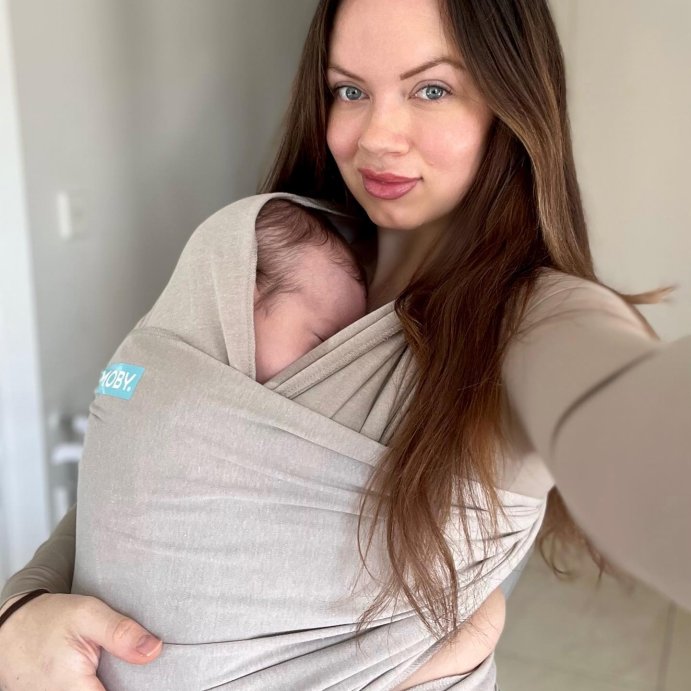 user image by @tamarasmith_wbffpro, Moby Evolution Wrap Baby Carrier