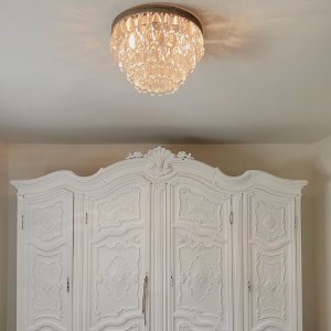 Clarissa Oversized Crystal Flush Mount