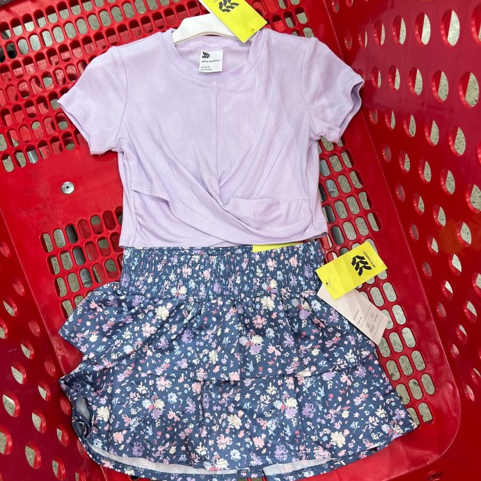 user image by @targetbayareafinds, Girls' Ruffle Skort - All In Motion™