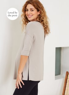Shop Isabella Oliver The Maternity Yoga Top-Ash Grey and more