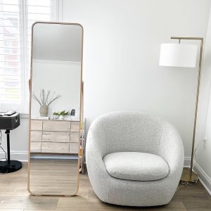 West elm comfy outlet chair