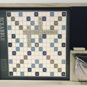 Oversized Wooden Scrabble Wall Game