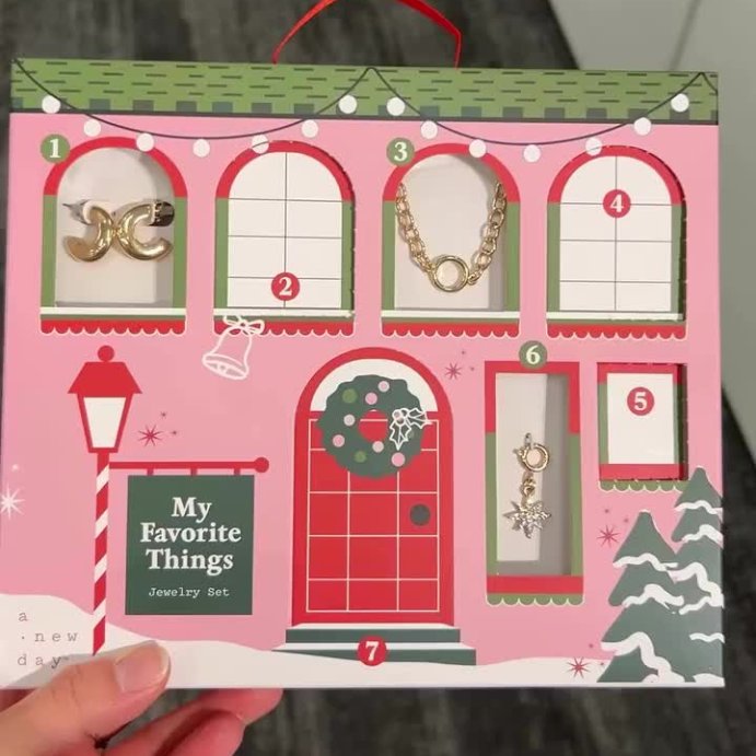 user image by @bestiereviewnews, Bow Jewelry Gift Set 7pc - A New Day&#8482; Gold