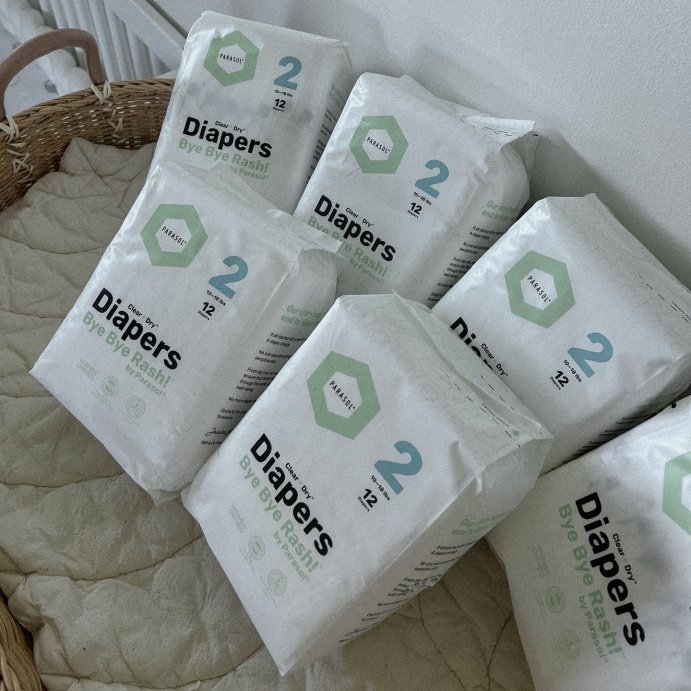 user image by @linkagritsyuta, Parasol Chlorine-Free Diapers with Rash Shield Protection