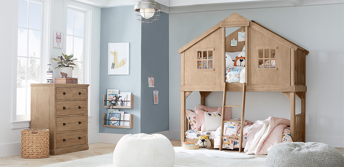 Tree House Twin Over Twin Kids Bunk Bed Pottery Barn Kids Tree House Twin Over Twin Kids Bunk Bed Pottery Barn Kids