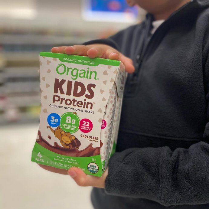user image by @joskieees, Orgain Organic Kids&#39; Nutritional Protein Shake 22 Vitamins &#38; Minerals Chocolate Flavored - 4pk/8.25 fl oz Cartons