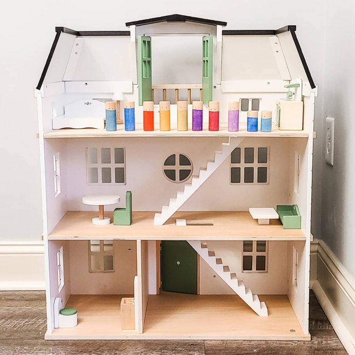 user image by @the.minimal.ish.mom, Toy Doll Townhouse with Furniture - Hearth &#38; Hand&#8482; with Magnolia