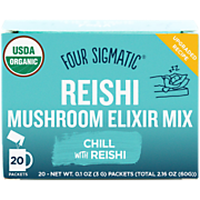 Shop Four Sigmatic Reishi Mushroom Organic Elixir Mix - Caffeine Free (20 Single Serving Packets) and more