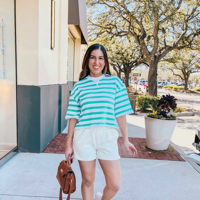 user image by @naominoelstyle, Women's French Terry Pullover Sweatshirt - Wild Fable™