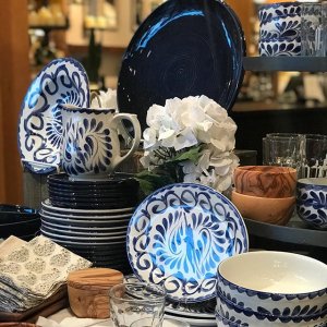 Puebla Porcelain Pitcher | Pottery Barn