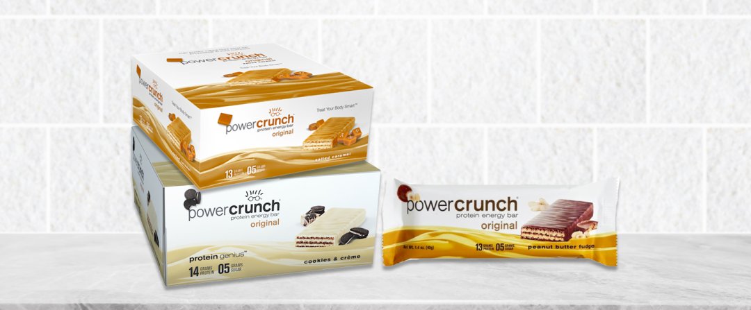 Shop BioNutritional Research Group Power Crunch Protein Energy Bar Original - Peanut Butter Fudge (12 Bars), BioNutritional Research Group Power Crunch Protein Energy Bar Original - Cookies & Creme (12 Bars), BioNutritional Research Group Power Crunch Protein Energy Bar Original - Salted Caramel (12 Bars) and more