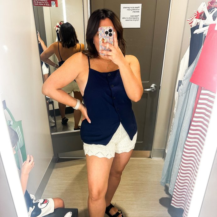 user image by @sofivallecillo, Women's Linen Blend Button Front Vest - A New Day™