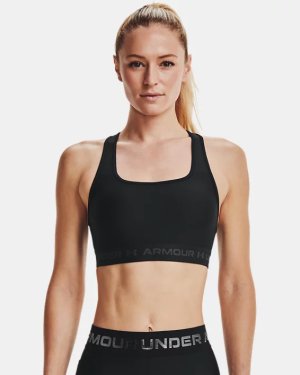 Women's Armour® Mid Crossback Printed Sports Bra