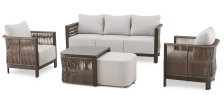 Shop CANVAS Roxboro Rope Outdoor Patio Conversation Set with Deep Seat Cushions, Brown, 5-pc and more