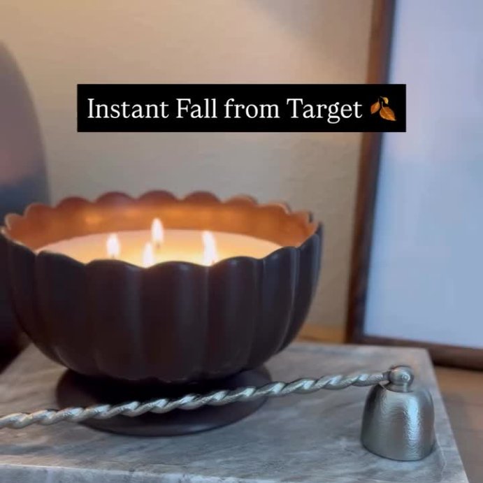 user image by @therealhouseguests, 5 Wick Footed Ceramic Scalloped Rim Jar Candle 34oz - Hearth & Hand™ with Magnolia