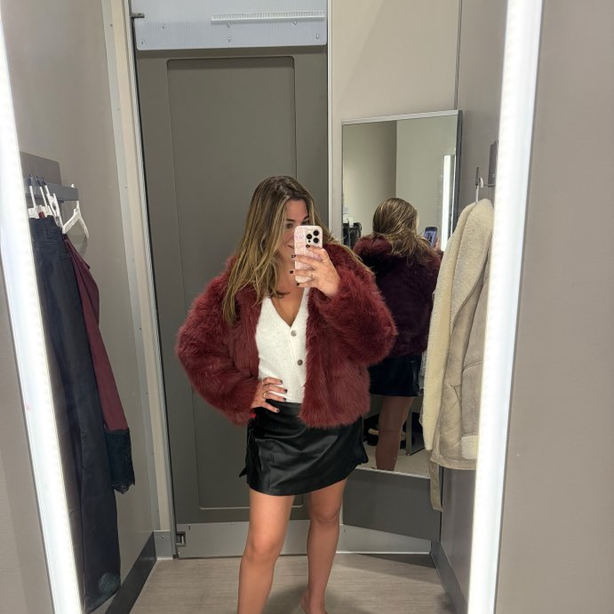 user image by @glamgirlnatalie, Women's High-Rise Faux Leather A-Line Skort - Wild Fable™