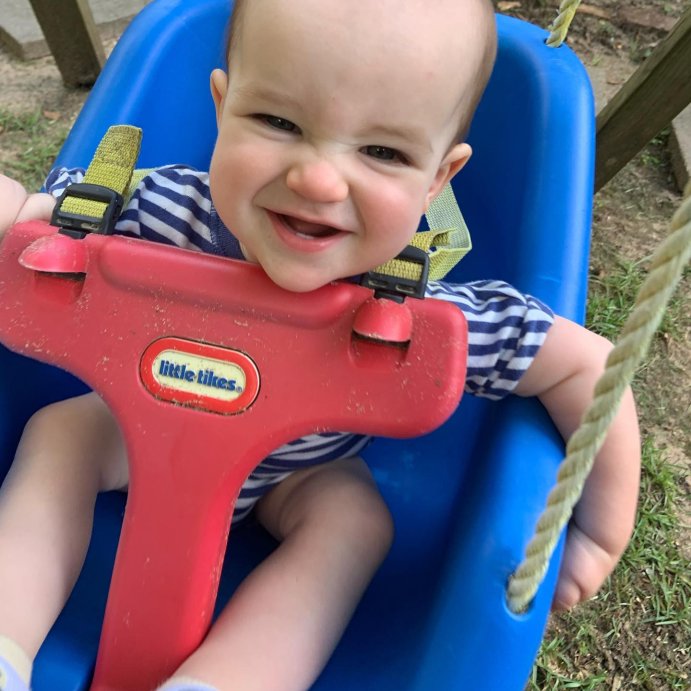 user image by @megan.l.king, Little Tikes 2-in-1 Snug &#39;n Secure Swing - Blue